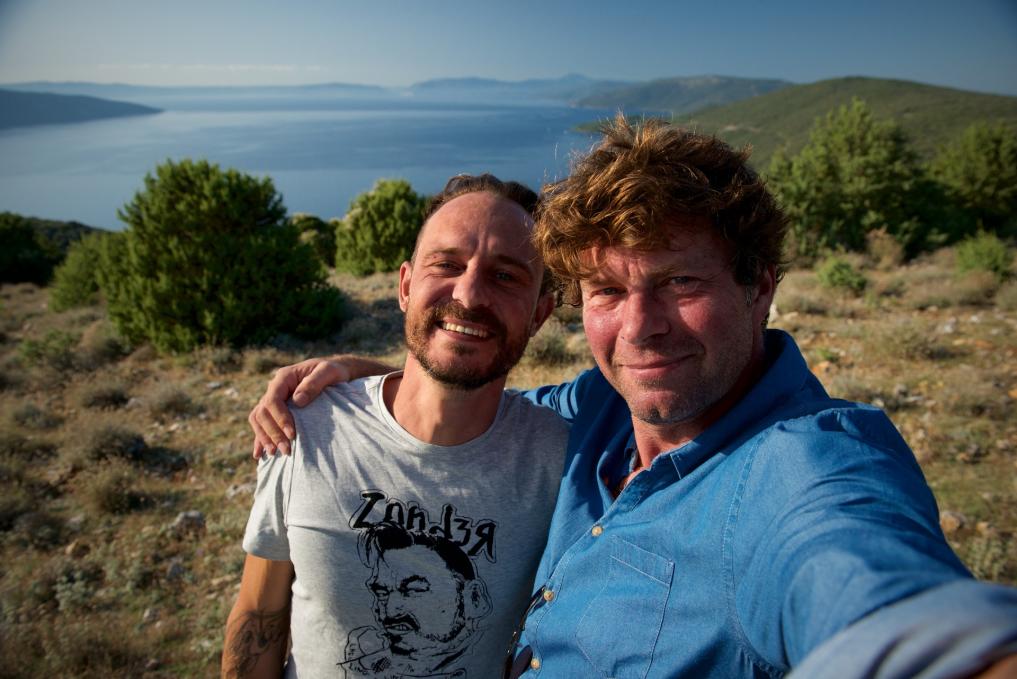 Tijs Vanneste en Wim Lybaert in De Columbus